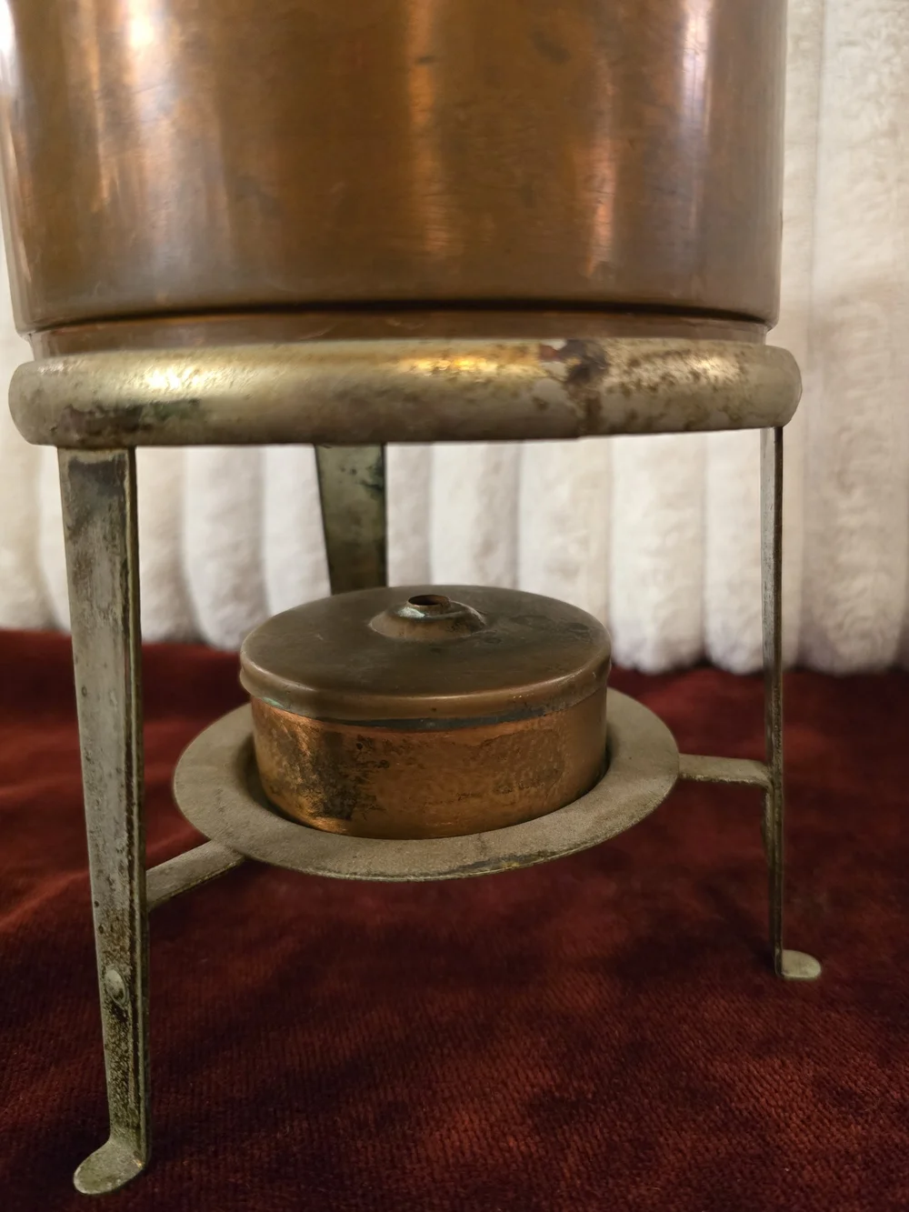 Vintage MCM Ernest Sohn for Orenson Copper Double Boiler Chafing Dish Set